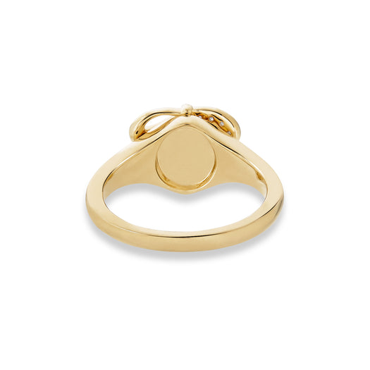 Stone And Strand Bow Nouveau Signet Ring