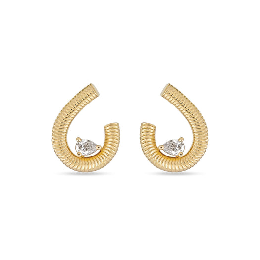 stone and strand Bowie Earrings