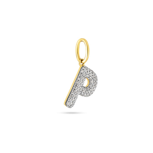 Stone And Strand Bubble Pave Initial Charm