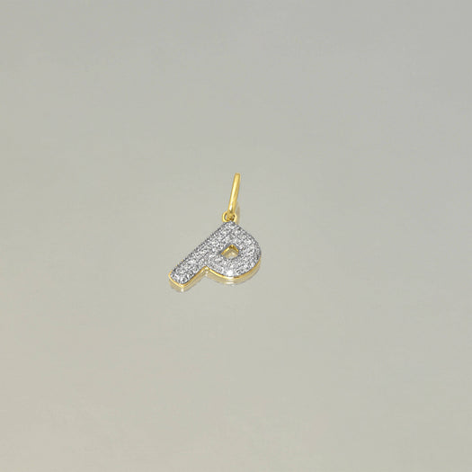 Stone And Strand Bubble Pave Initial Charm