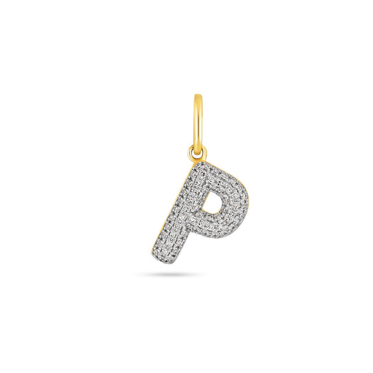 stone and strand Bubble Pave Initial Charm