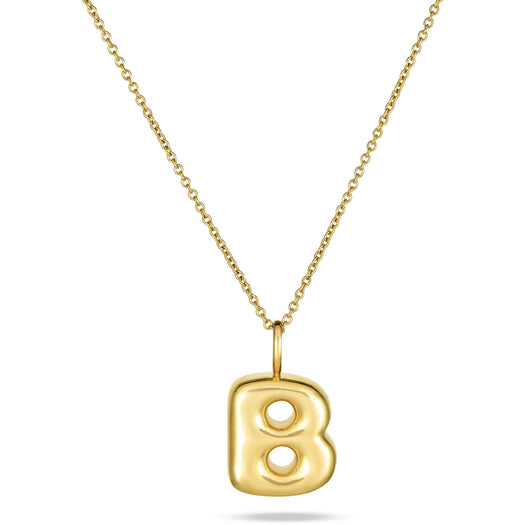 stone and strand Bubble Tea Initial Necklace
