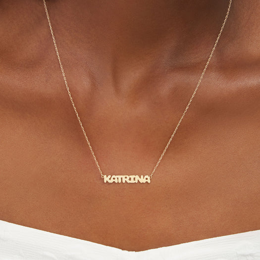 Stone And Strand Bubble Tea Name Necklace