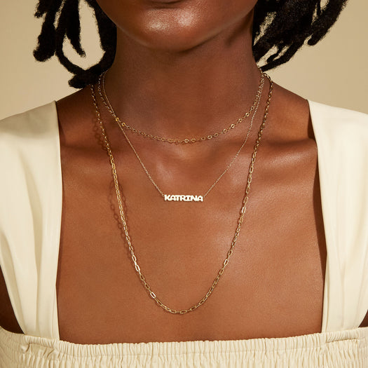 Stone And Strand Bubble Tea Name Necklace