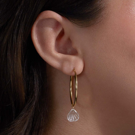 Stone And Strand By The Shore Hoop Charm