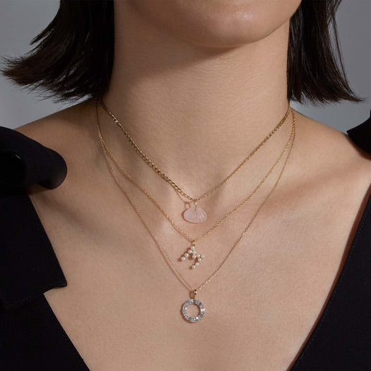 Stone And Strand By The Shore Rose Quartz Charm