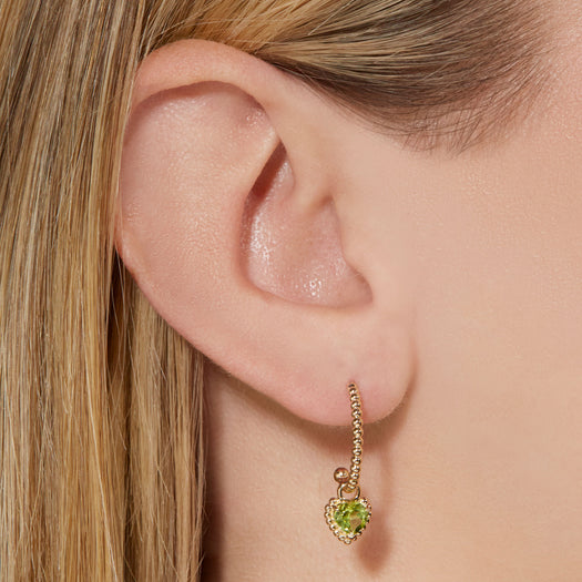 Stone And Strand Candy Peridot Hoop Charm
