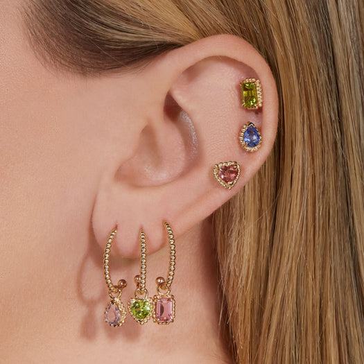 Stone And Strand Candy Peridot Hoop Charm