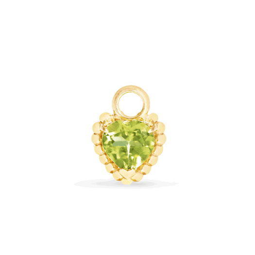 stone and strand Candy Peridot Hoop Charm