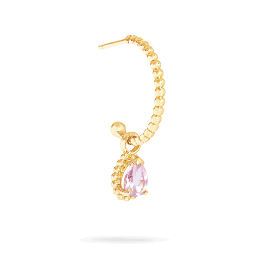 Stone And Strand Candy Pink Amethyst Hoop Charm