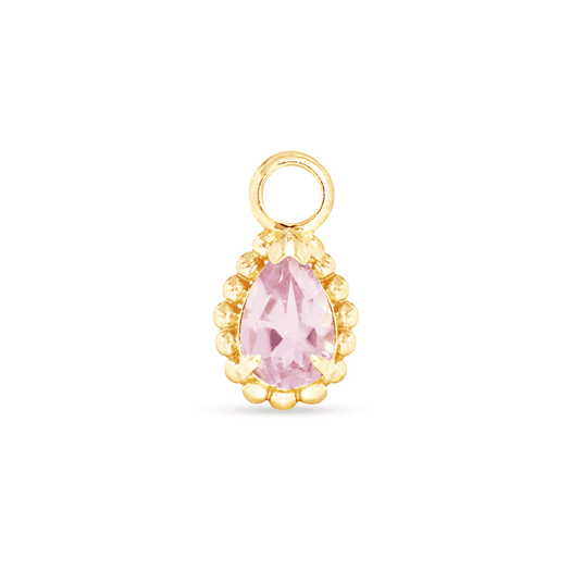 stone and strand Candy Pink Amethyst Hoop Charm