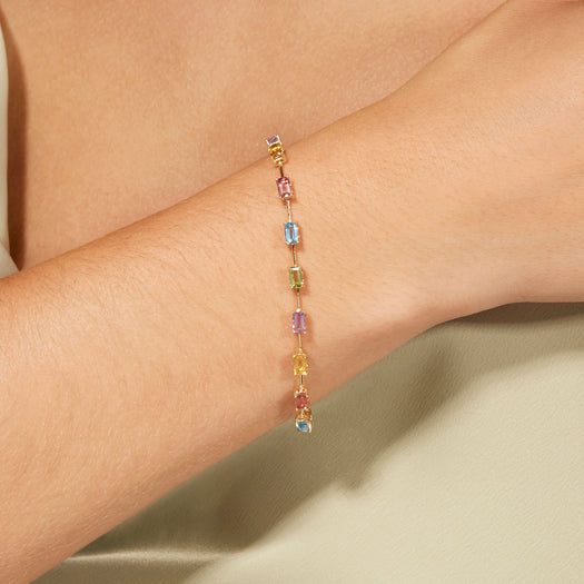 Stone And Strand Candyland Unicorn Tennis Bracelet