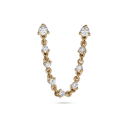 stone and strand Chain Of Diamonds Double Stud