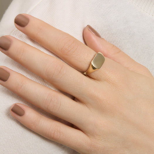 Stone And Strand Chunky Signet Ring