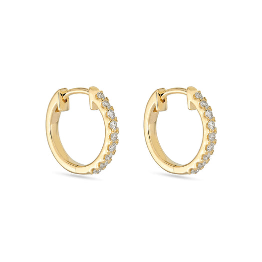 stone and strand Classic Pave Huggies