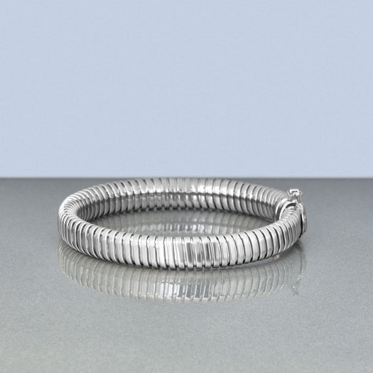 Stone And Strand Coil Royale Silver Bracelet