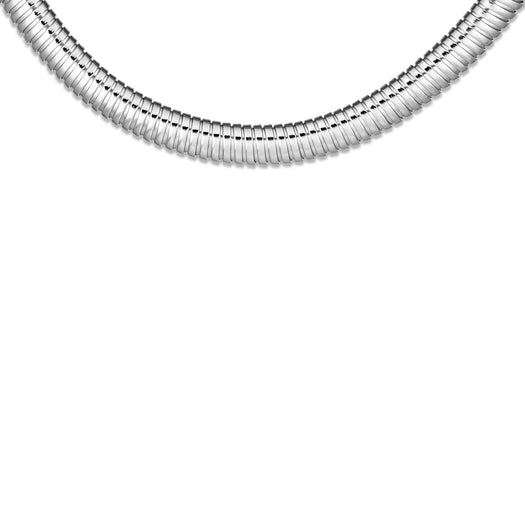 Stone And Strand Coil Royale Silver Collar