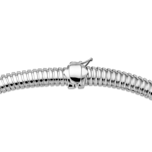 Stone And Strand Coil Royale Silver Collar