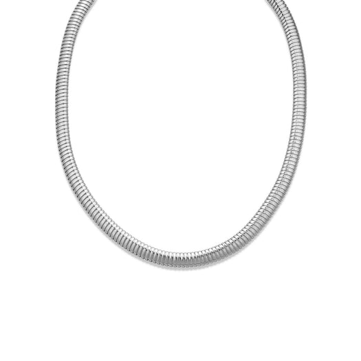 stone and strand Coil Royale Silver Collar