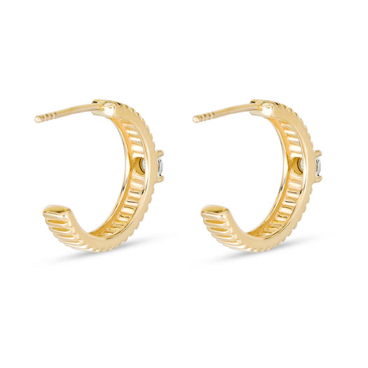 Stone And Strand Dainty Diamond Pirouette Hoops