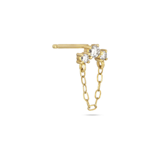 Stone And Strand Dainty Diamond Trio Chain Stud