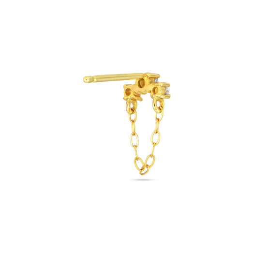 Stone And Strand Dainty Diamond Trio Chain Stud