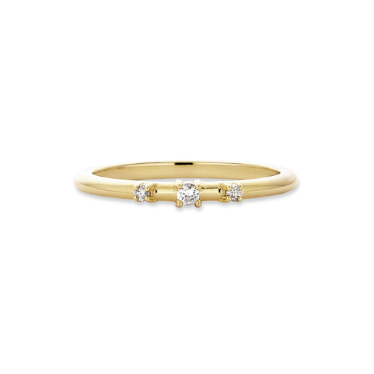 stone and strand Dainty Diamond Trio Ring