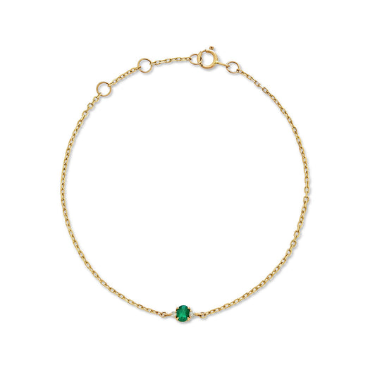 stone and strand Dainty Emerald Luxe Bracelet