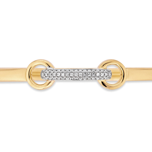 Stone And Strand Diamond Bridle Bangle