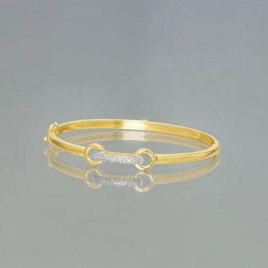 Stone And Strand Diamond Bridle Bangle