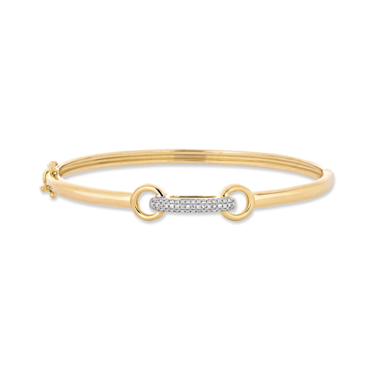 stone and strand Diamond Bridle Bangle