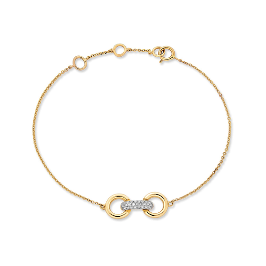 stone and strand Diamond Bridle Bracelet