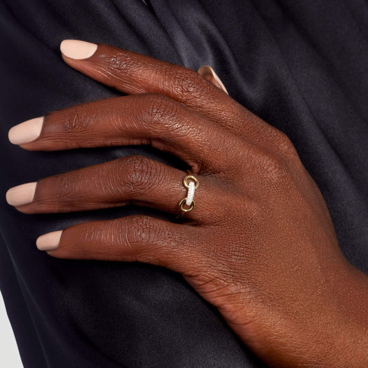 Stone And Strand Diamond Bridle Ring