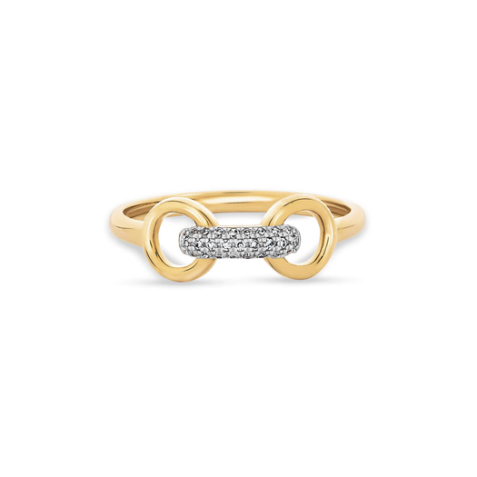 stone and strand Diamond Bridle Ring