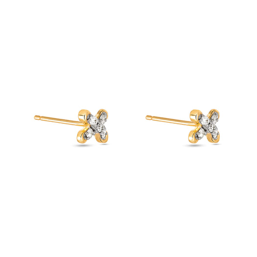 Stone And Strand Diamond Cross Stitch Studs