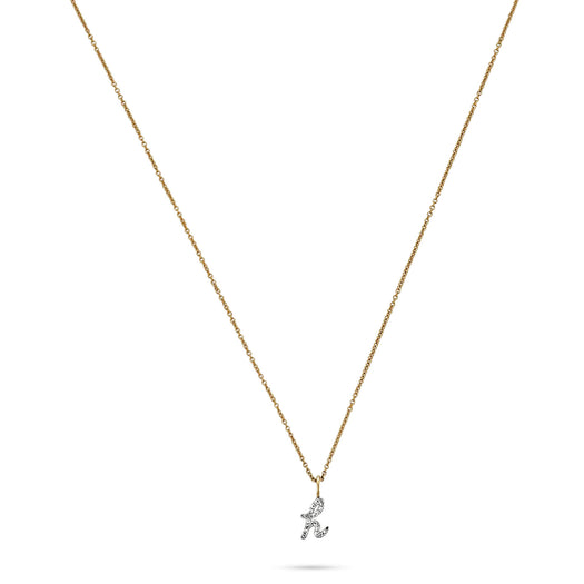 Stone And Strand Diamond Cursive Initial Necklace