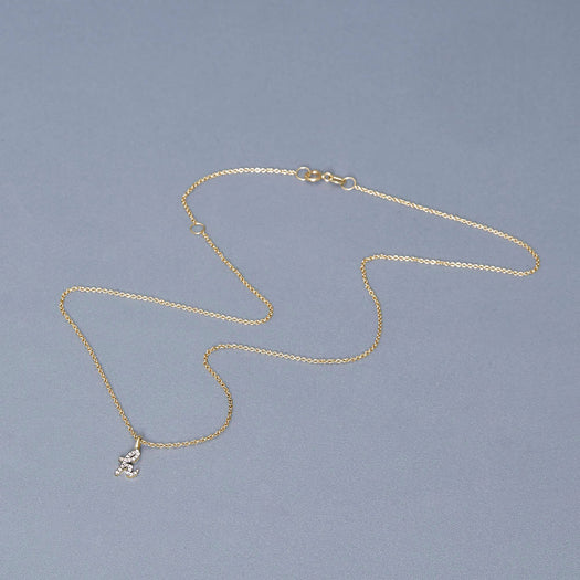 Stone And Strand Diamond Cursive Initial Necklace