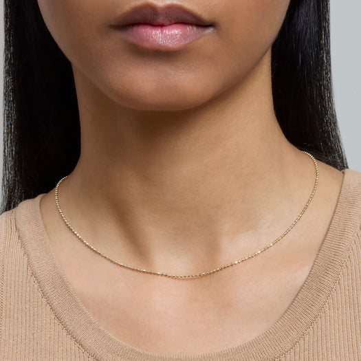 Stone And Strand Diamond Cut Bead Chain