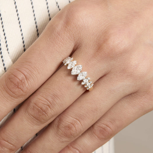 Stone And Strand Diamond Fern Band