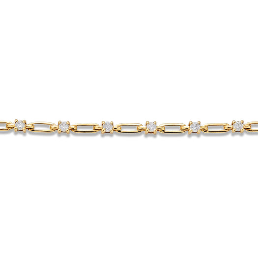 Stone And Strand Diamond Flounce Bracelet