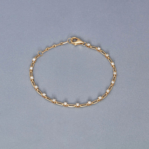 Stone And Strand Diamond Flounce Bracelet