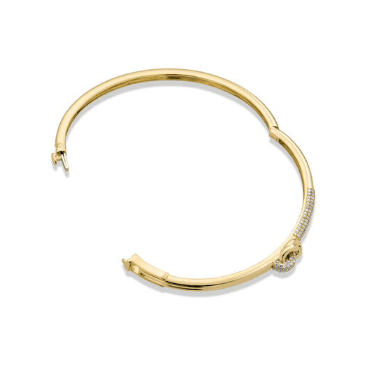 Stone And Strand Diamond Forme Knot Bangle