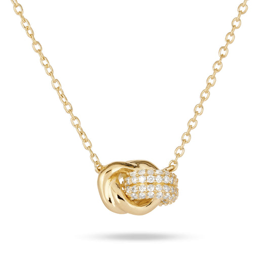 Stone And Strand Diamond Forme Knot Necklace