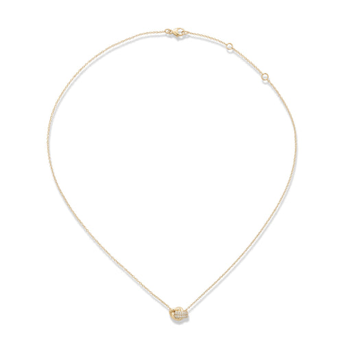 Stone And Strand Diamond Forme Knot Necklace