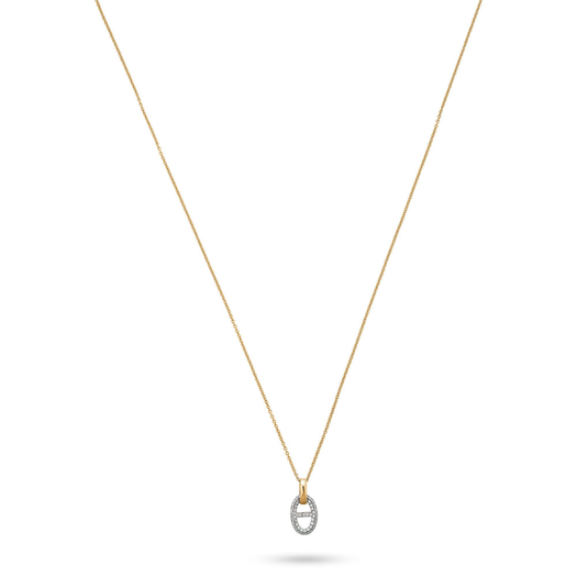 Stone And Strand Diamond Hardware Necklace