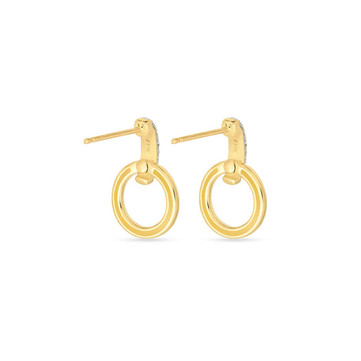 Stone And Strand Diamond Horsebit Earrings