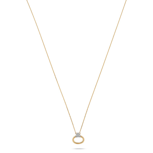 Stone And Strand Diamond Horsebit Necklace