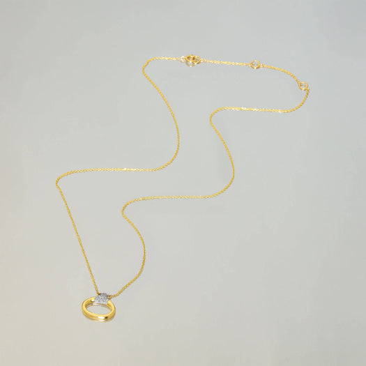 Stone And Strand Diamond Horsebit Necklace