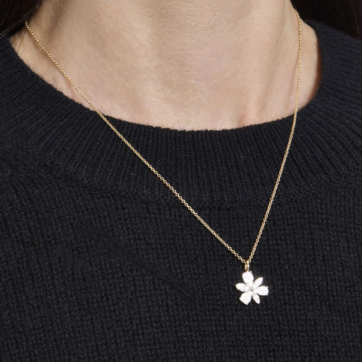 Stone And Strand Diamond Magnolia Necklace