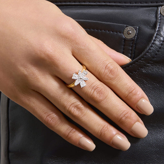 Stone And Strand Diamond Magnolia Ring